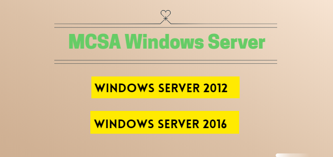 MCSA windows server related certification