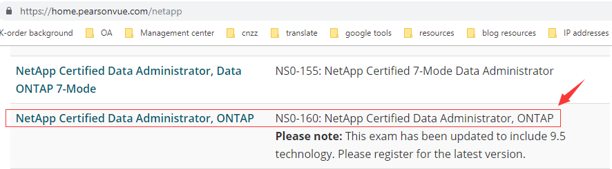 New NCDA ONTAP NS0-160 Exam