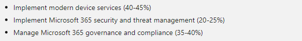 Microsoft MS-101 Exam Topics