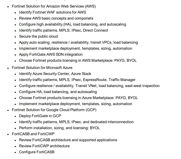 NSE7_PBC-6.4 Fortinet NSE 7 Topics