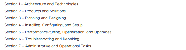 VMware 2V0-31.21 Exam Objectives