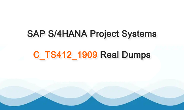 SAP S/4HANA Project Systems C_TS412_1909 Real Dumps