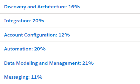 Salesforce Certified Marketing Cloud Consultant exam outline