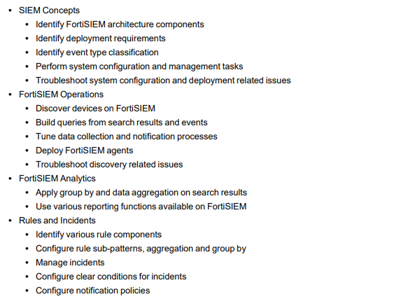 NSE5_FS-6.3 exam topics