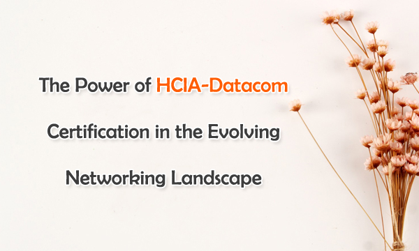 The Power of HCIA-Datacom Certification in the Evolving Networking Landscape